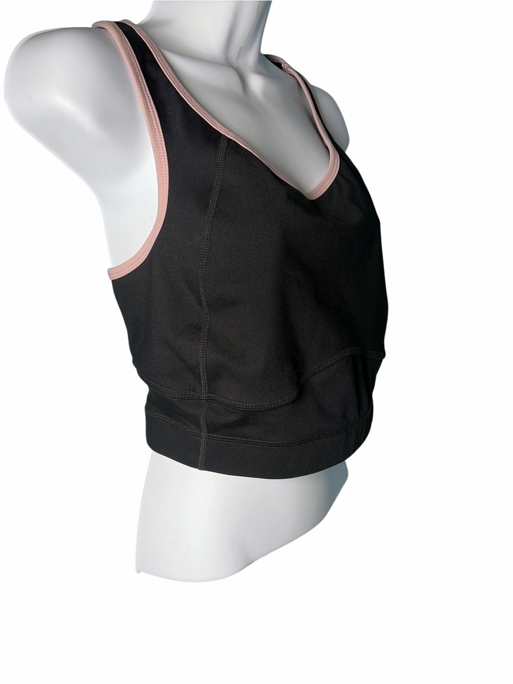 Torrid Active 1 Women Sports Bra Black Wireless Racerback Pullover - Picture 2 of 7